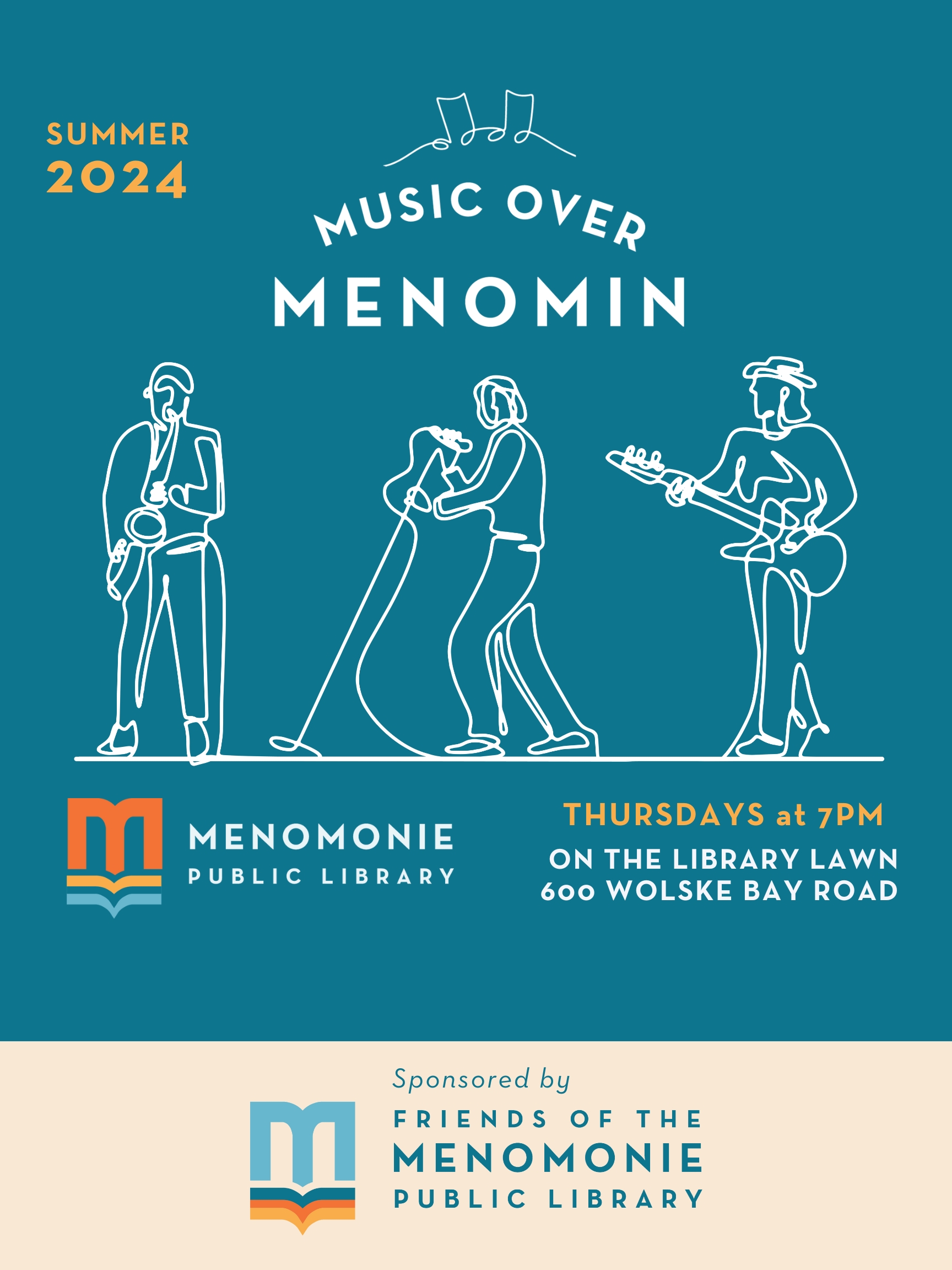 2024 music over menomin poster