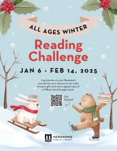 all ages winter reading challenge poster