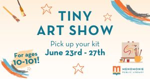 tiny art show with brushes and easel
