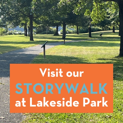 visit our storywalk at lakeside park