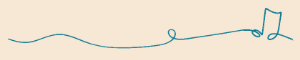 Decorative twirl with a note